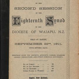 Diocese of Waiapu Synod Proceedings 1911