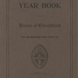 Diocese of Christchurch Year Book 1918-1919