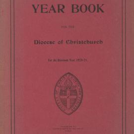 Diocese of Christchurch Year Book 1920-1921