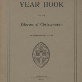 Diocese of Christchurch Year Book 1924-1925