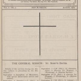 Taranaki Church Magazine 1910 August