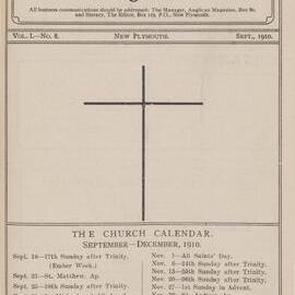 Taranaki Church Magazine 1910 September