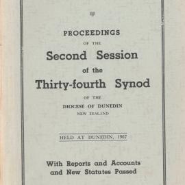 Proceedings of the Synod of the Diocese of Dunedin 1967