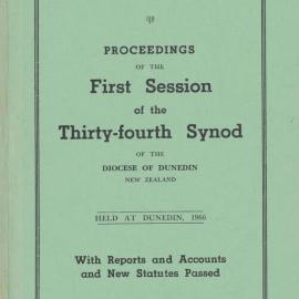 Proceedings of the Synod of the Diocese of Dunedin 1966