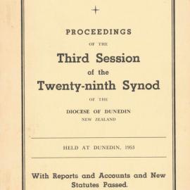 Proceedings of the Synod of the Diocese of Dunedin 1953