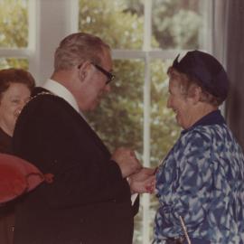 Alice Berridge receiving her MBE