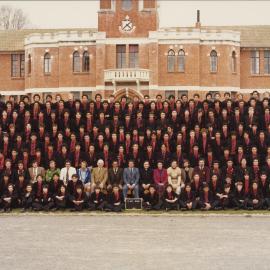Te Aute College school and staff 1980 