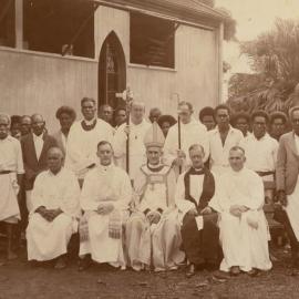 Anglican ordination group with Bishop Kempthorne