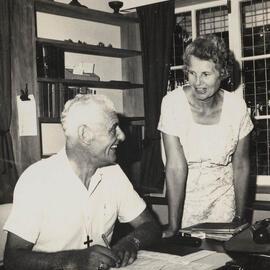 Bishop John Holland at his desk
