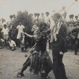Archbishop of Canterbury, Donald Coggan, visit to the Diocese of Polynesia 1977 to celebrate 100 years of Anglican Mission to Fiji