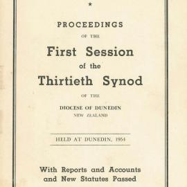 Diocese of Dunedin Year Book 1954