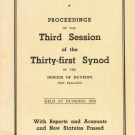 Diocese of Dunedin Year Book 1959
