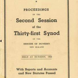 Diocese of Dunedin Year Book 1958