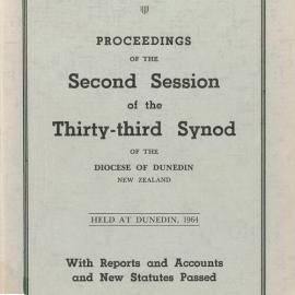 Diocese of Dunedin Year Book 1964