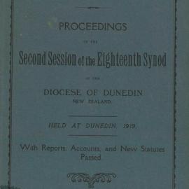 Diocese of Dunedin Year Book 1919
