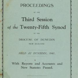 Diocese of Dunedin Year Book 1941