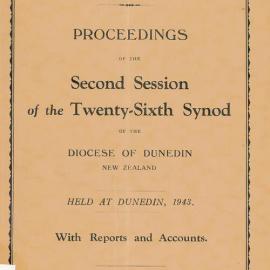 Diocese of Dunedin Year Book 1943