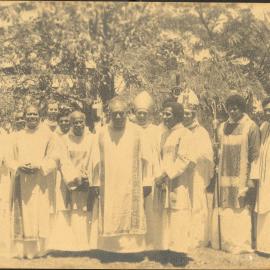 Group of Fijian clergy, in clerical vestments