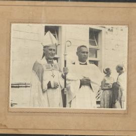 Bishop Kempthorne with a priest of the Diocese
