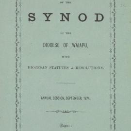 Diocese of Waiapu Synod Proceedings 1874