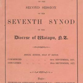 Diocese of Waiapu Synod Proceedings 1877