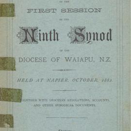 Diocese of Waiapu Synod Proceedings 1882
