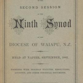 Diocese of Waiapu Synod Proceedings 1883