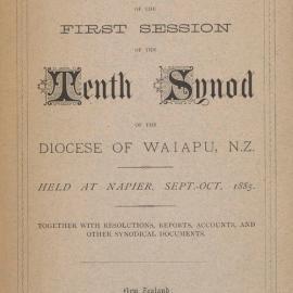 Diocese of Waiapu Synod Proceedings 1885