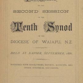 Diocese of Waiapu Synod Proceedings 1886