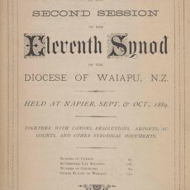 Diocese of Waiapu Synod Proceedings 1889
