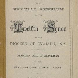 Diocese of Waiapu Synod Proceedings 1894