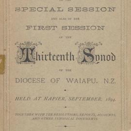 Diocese of Waiapu Synod Proceedings 1894a