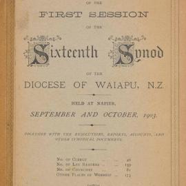 Diocese of Waiapu Synod Proceedings 1903