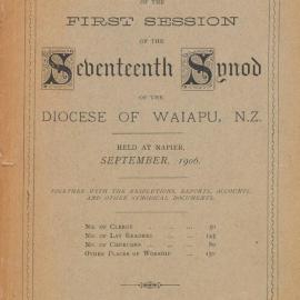Diocese of Waiapu Synod Proceedings 1906