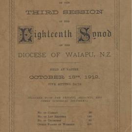 Diocese of Waiapu Synod Proceedings 1912