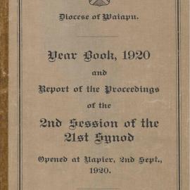 Diocese of Waiapu Synod Proceedings 1920
