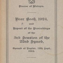Diocese of Waiapu Synod Proceedings 1924