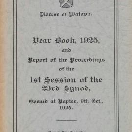 Diocese of Waiapu Synod Proceedings 1925