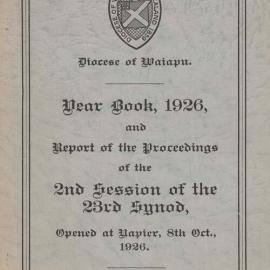 Diocese of Waiapu Synod Proceedings 1926