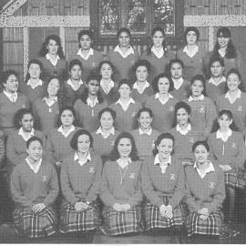 The 20 Hukarere students at the time of the school reopening,with three staff members, photographed in the school chapel, February 1993