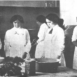 Early Hukarere students preparing meals
