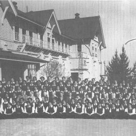 Hukarere students and staff whole school photograph 1955