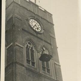 Bells being installed, St Peter’s Cathedral Hamilton, 26/8/1950