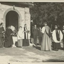 ‘Southwell School chapel – all Hallows, outdoor service, n.d.'