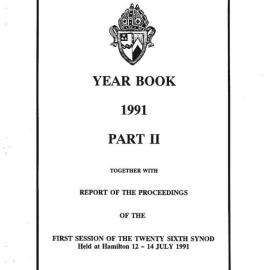 Diocese of Waikato Year Book Proceedings 1991
