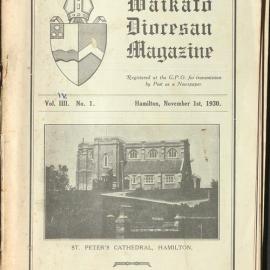 Waikato Diocese Magazine Vol IV No 1 November 1930
