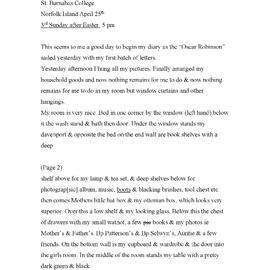 Julia Farr Diary 1 - April-May 1894