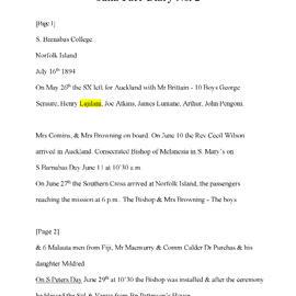 Julia Farr Diary 2 - Jul-Aug 1894