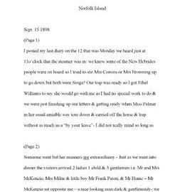 Julia Farr Diary 10 - Sept-Nov 1898