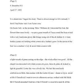 Julia Farr Diary 12 - Apr-May1899